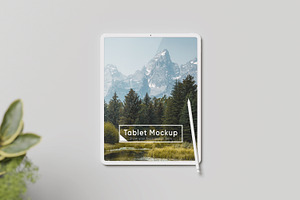 Minimalist Tablet Screen Mockup Psd