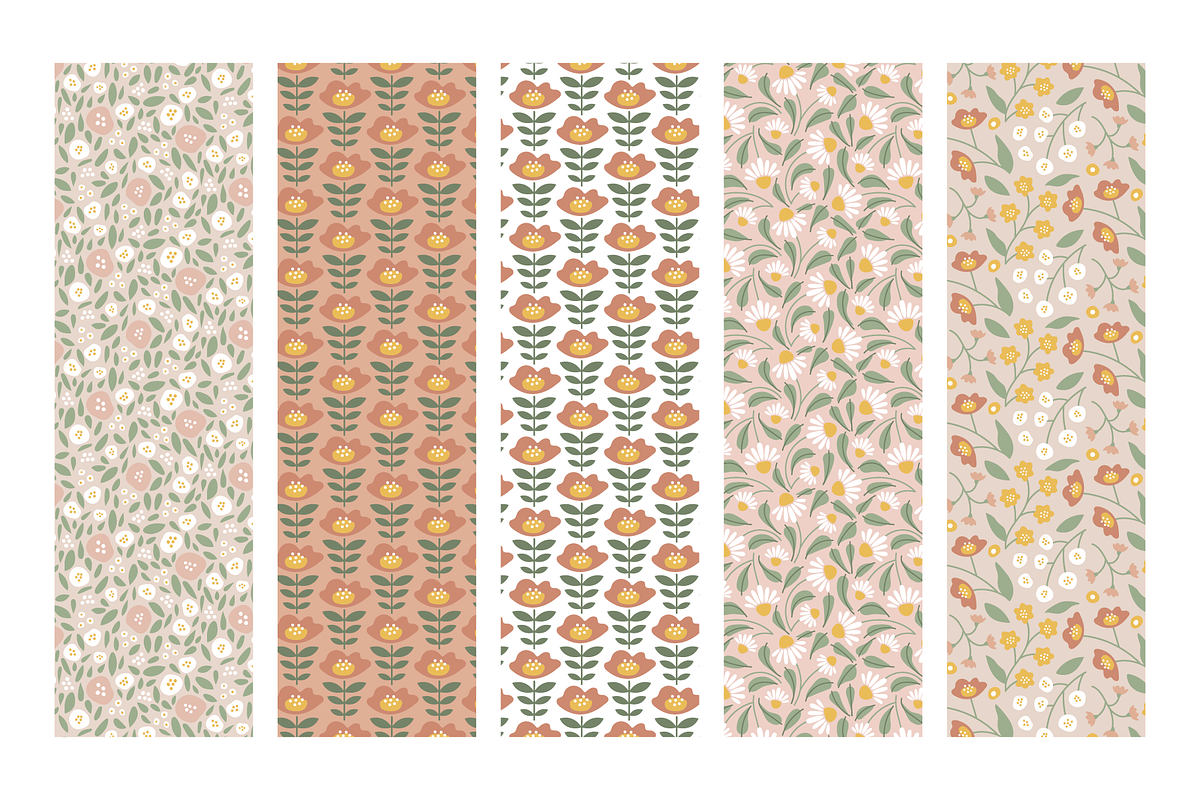 25 Cute pastel floral patterns, a Pattern Graphic by RevolutionizZed (Photo 17 of 18)