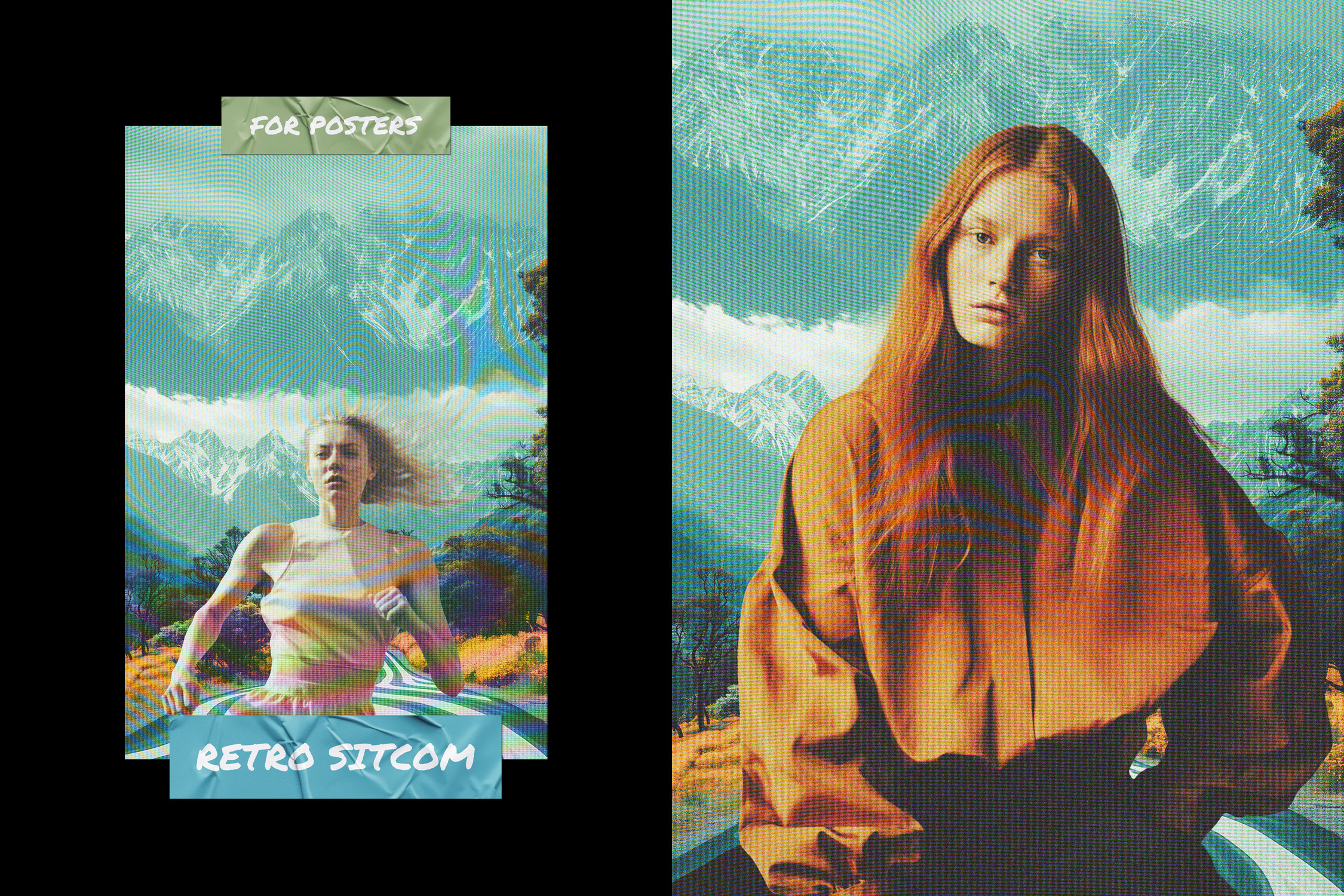 Retro Sitcom Poster Effect, a Layer Style Add-On by Design Squad