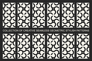 Vector seamless monochrome patterns, a Pattern Graphic by ExpressShop
