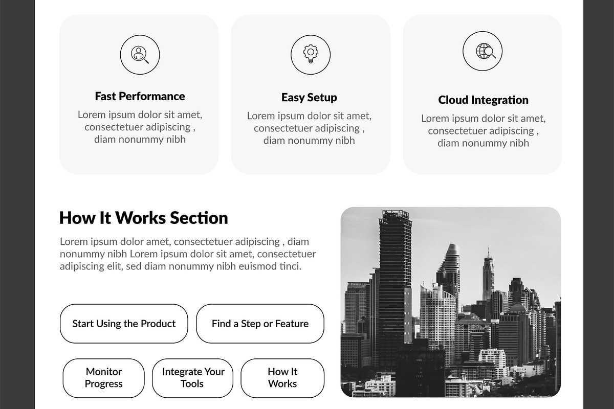 Architecture Wireframe Landing Page, a Wireframe Template by MightyDesign (Photo 4 of 8)