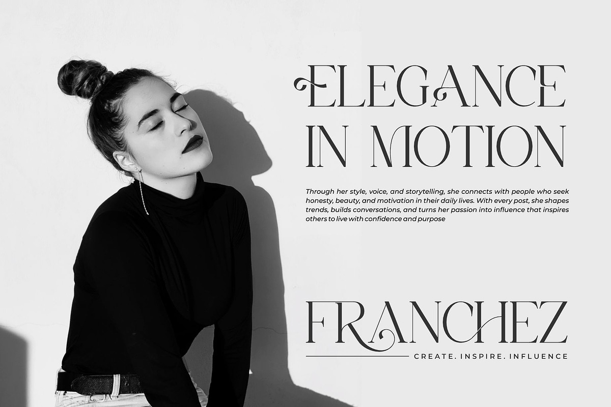 Franiva || Modern Elegant Serif Font, a Serif Font by Ermedia Studio (Photo 5 of 10)