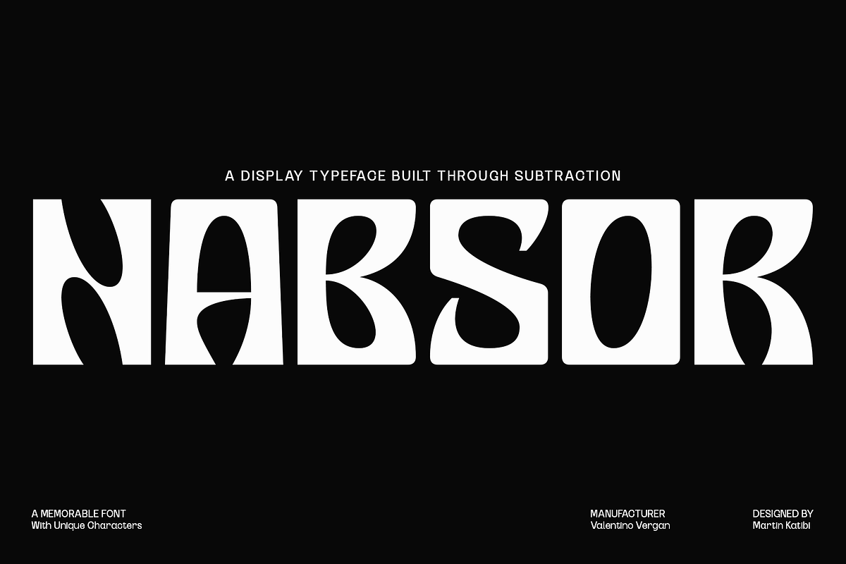 Nabsor - Monowidth Font, a Sans Serif Font by Valentino Vergan (Photo 1 of 14)
