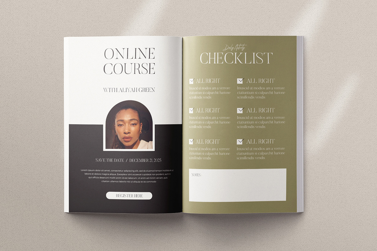 Course Workbook Template | Canva preview 6