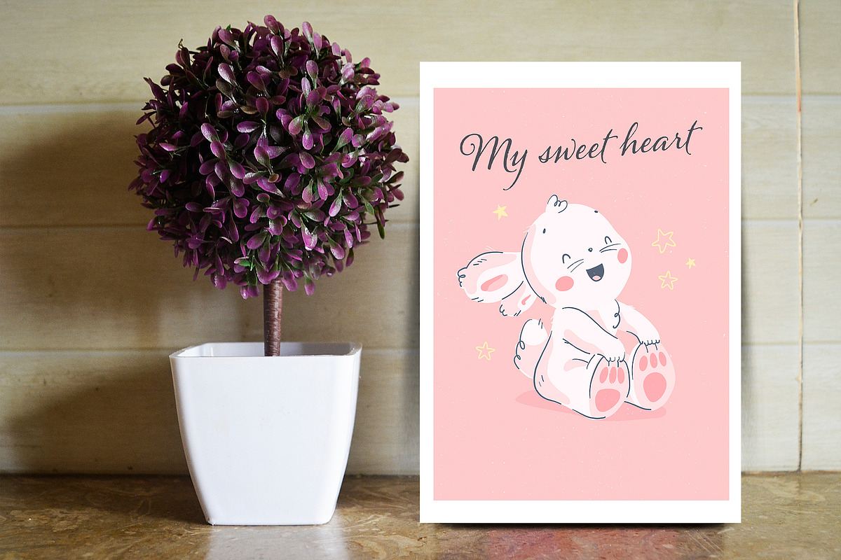 pretty bunny kit, an Animal Illustration by Funnystore (Photo 13 of 17)