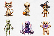 Watercolor Halloween Voodoo Doll Cli, an Illustration by CrexoraLab (Thumbnail 3 of 5)