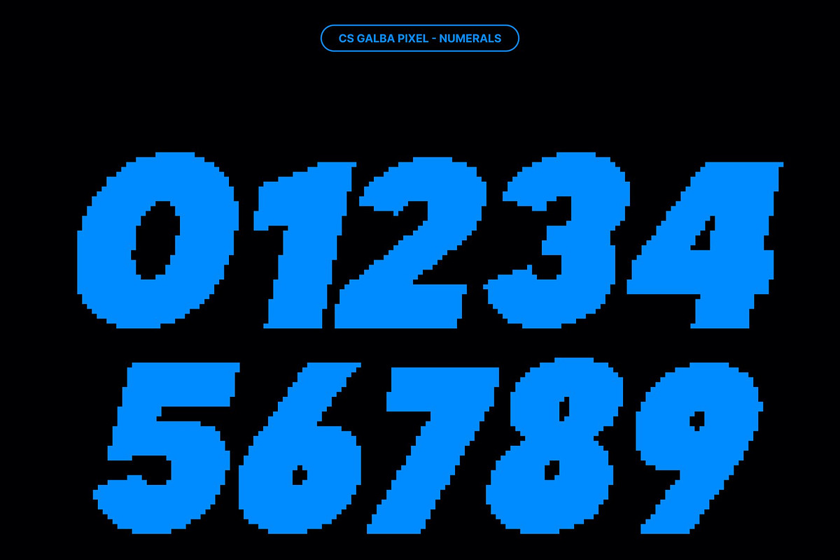 CS Galba Pixel, a Sans Serif Font by Craft Supply Co. (Photo 3 of 7)