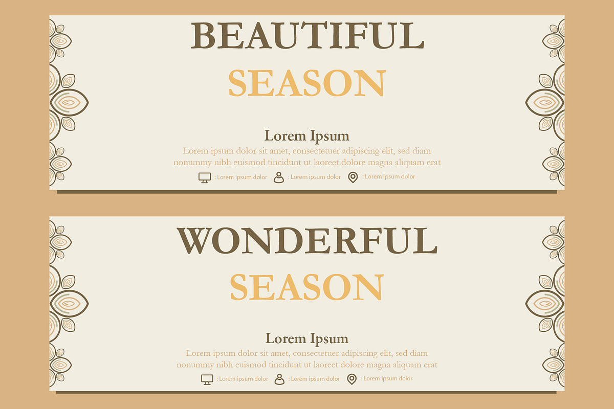 Abstract Floral Banner Template, a Marketing Template by sekitarief (Photo 3 of 3)