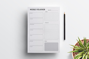 Editable Weekly Planner