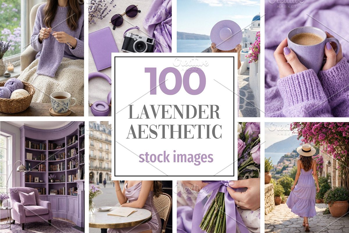 100 Lavender Aesthetic Stock Photos, a Beauty & Fashion Photo by Selenique Studio (Photo 1 of 11)