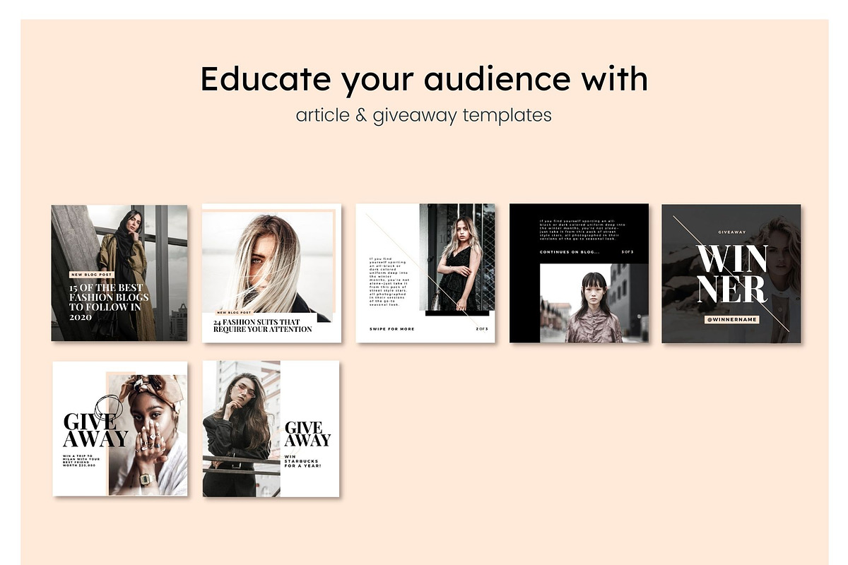 Style Instagram Feed Templates, a Social Media Template by Cultive Creative (Photo 9 of 13)