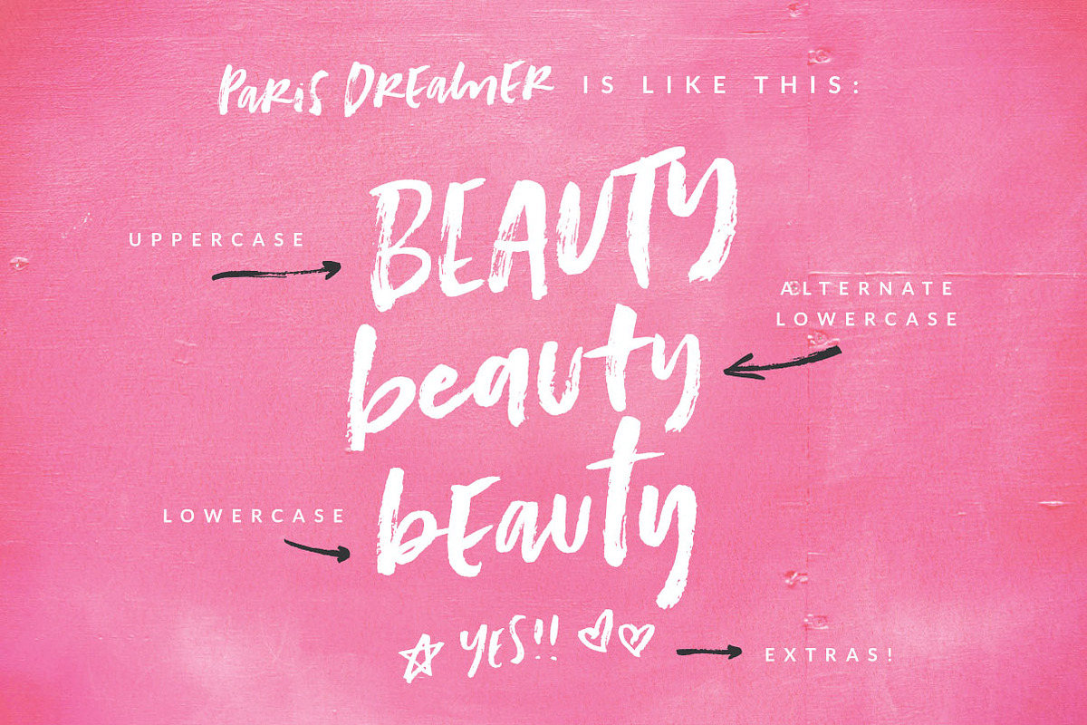 Paris Dreamer Script + Bonus font preview 4