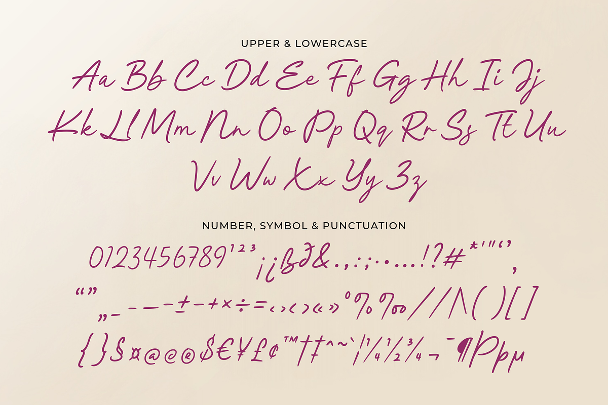 Enchanted Calithea - An Elegant Font, a Script Font by Ainun Jinan (Photo 11 of 12)