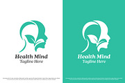 Mind health logo design template, a Branding & Logo Template by Morvana Crew (Thumbnail 1 of 2)