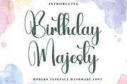 Birthday Majesty, a Handwritten Font by FreshTypeINK (Thumbnail 1 of 8)
