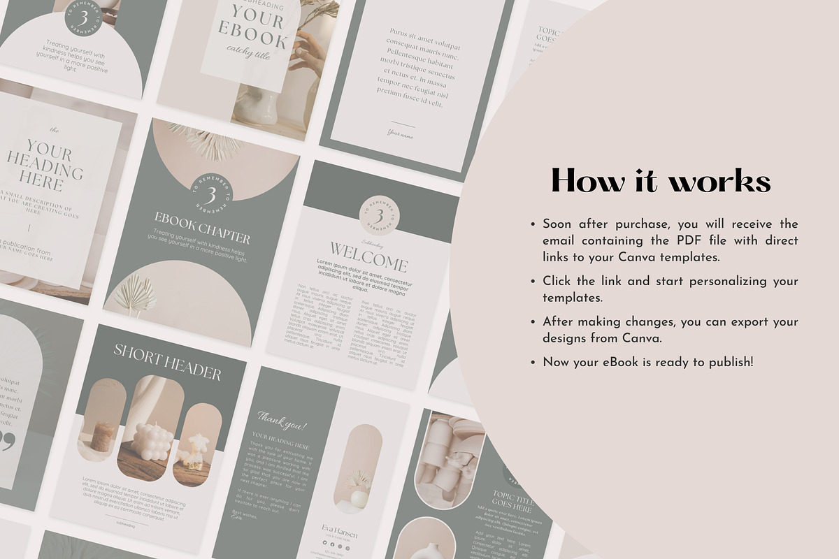 Aesthetic Ebook & Workbook Templates, a Magazine Template by Studio DigiCraft (Photo 6 of 8)
