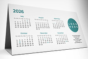 2026 Desk Calendar Template, a Print Template by McLittle Stock (Thumbnail 1 of 2)