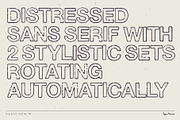 Overprint Outline TM – Grungy Sans, a Sans Serif Font by Type Mania (Thumbnail 2 of 10)