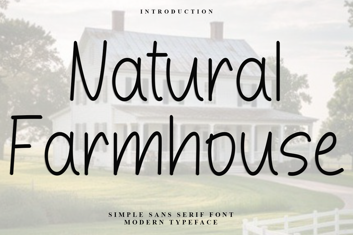 Natural Farmhouse, a Sans Serif Font by InermediaSTUDIO (Photo 1 of 7)