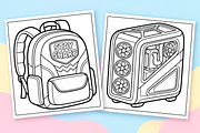 Gaming Coloring Pages #2, a Technology Illustration by Inkivelle Studio (Thumbnail 2 of 3)