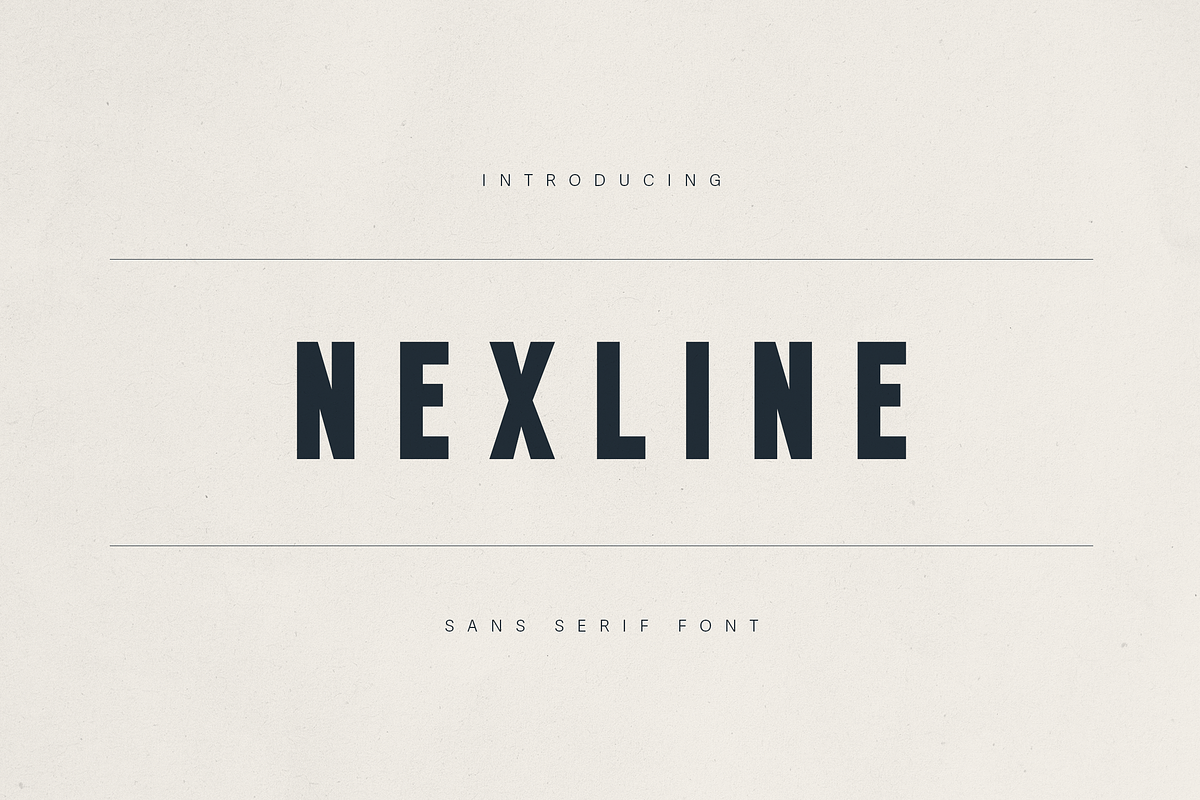 Nexline – Bold Sans Serif Font, a Sans Serif Font by Only Fonts (Photo 1 of 11)