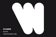 Cylinder Black - FREE Font, a Font by Fontsphere (Thumbnail 1 of 5)