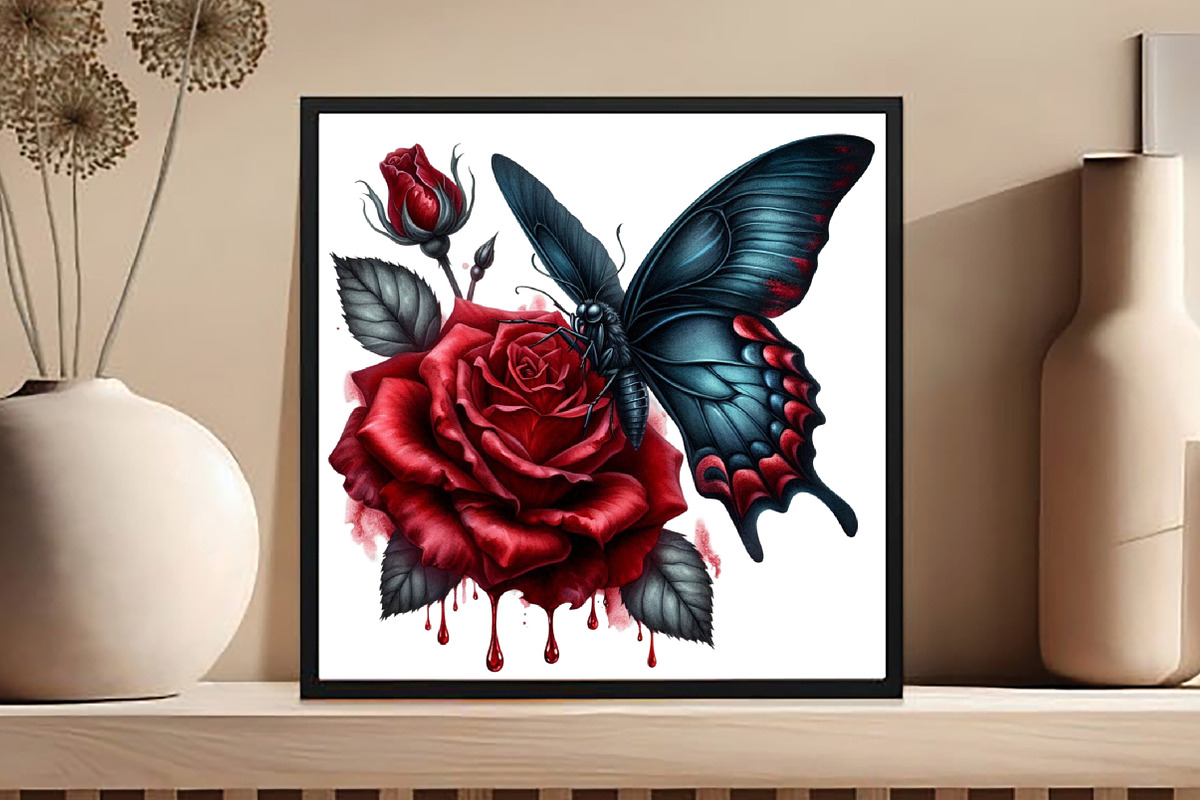 Gothic Spring Sublimation Clipart, an Illustration by DreamCafeArt (Photo 5 of 5)