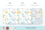 Coastal Cowgirl Seamless Pattern, a Pattern Graphic by Chonnieartwork (Thumbnail 2 of 5)