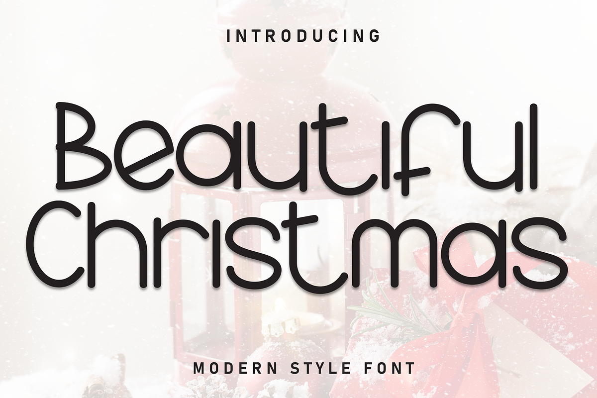 Beautiful Christmas | Script Font, a Script Font by Scratchones (Photo 1 of 8)