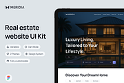 Meridia - Real estate website UI Kit, an UI Kit Template by KushJain (Thumbnail 1 of 7)