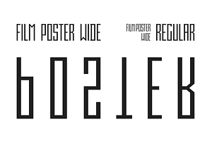 Film Poster Wide |3 fonts, a Sans Serif Font by Fontsphere