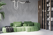 Wallpaper mockup Luxury living room, a Household Mockup by Hunny Badger (Thumbnail 7 of 9)