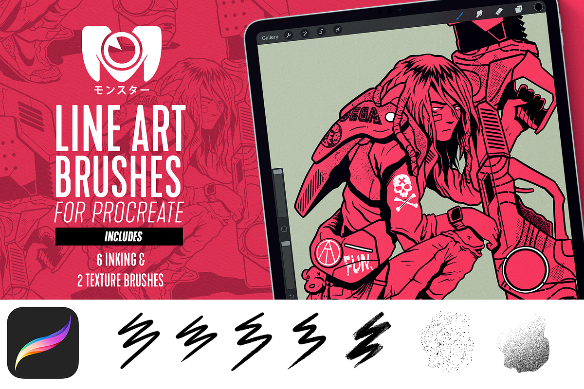 Procreate Brushes & Textures Bundle, a Brush Add-On by jorgetiradoart (Photo 2 of 5)