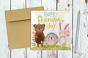 Happy Friendship Day Cards, an Animal Illustration by martynmarin (Thumbnail 1 of 3)