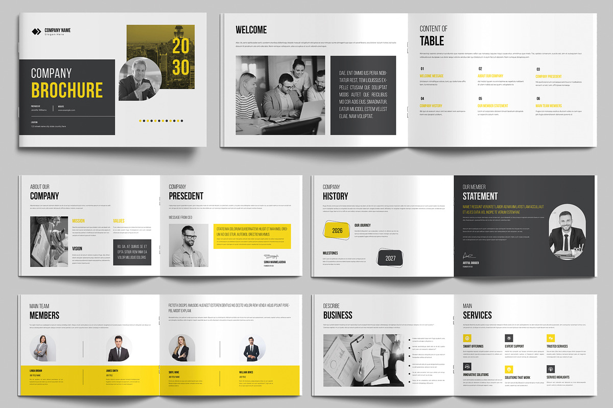Landscape Company Brochure Template
