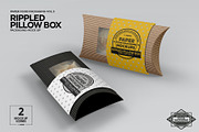 Rippled Pillow Box Packaging Mockup, a Packaging Mockup by INCDesign (Thumbnail 6 of 9)