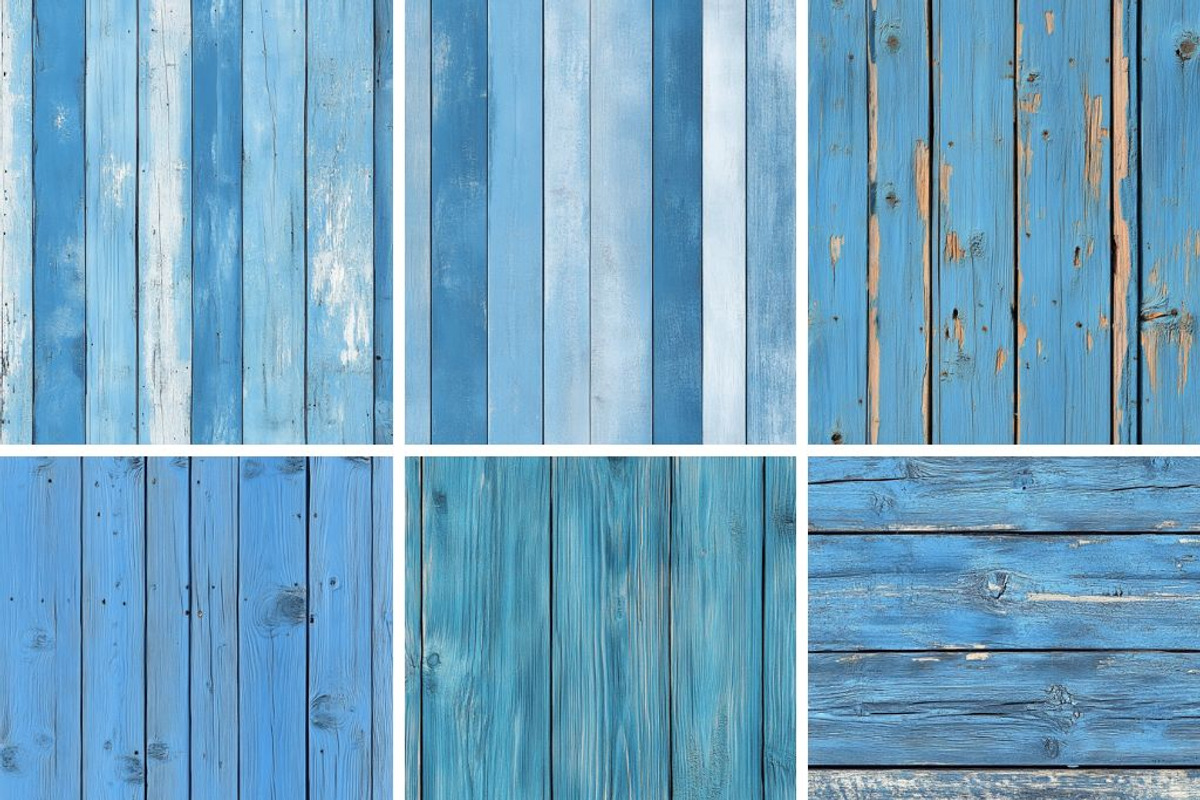 Sky Blue Wood Textures Seamless, a Pattern Graphic by PrintablesByFranklyn (Photo 2 of 4)