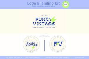 Funky Logo Designs | Brand Guide, a Branding & Logo Template by Hell Yeah Designs