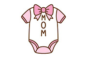 Cute Mom Baby Onesie SVG, an Object Graphic by Creative Art (Thumbnail 1 of 6)