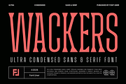 Ultra Condensed Duo Font - Wackers, a Serif Font by Font Liner (Thumbnail 1 of 10)