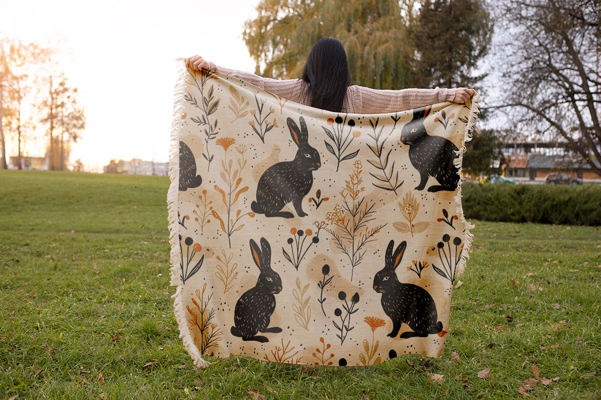 Black Rabbits – 3 Seamless Vector, a Pattern Graphic by one-touch (Photo 5 of 10)