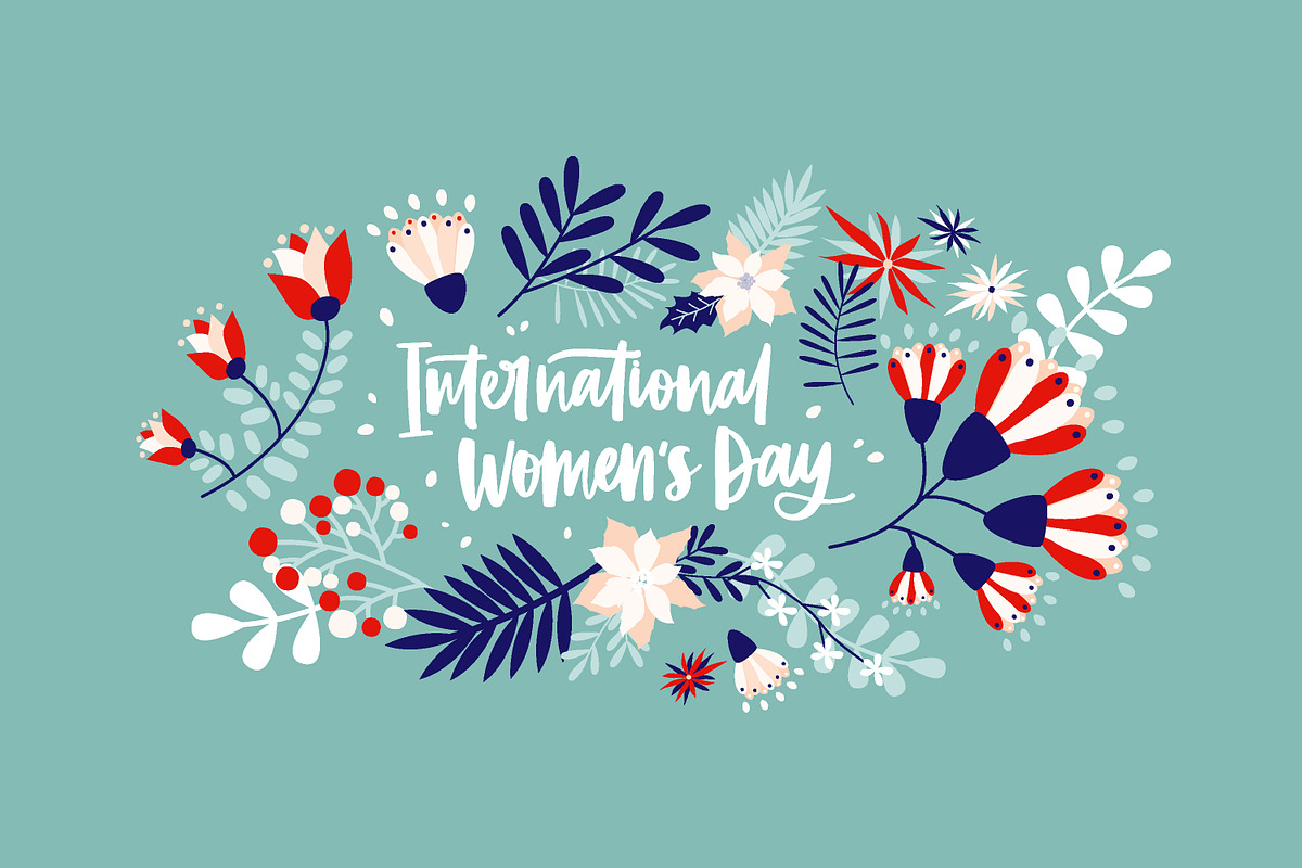 Women's Day floral cards, a Decorative Illustration by Good Studio (Photo 3 of 7)
