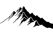 Mountain Skyline Silhouette, an Object Graphic by Designer_Momina (Thumbnail 9 of 20)