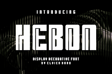 Hebon - Decorative Display Font