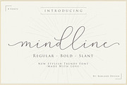 Mindline Script, a Script Font by Barland Design (Thumbnail 1 of 12)