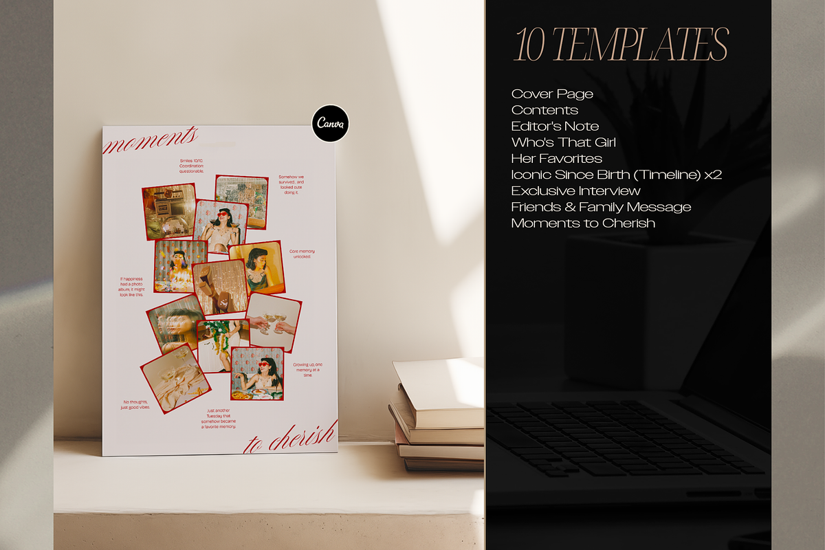 Elegant Retro Birthday Magazine, a Magazine Template by Creatif Foundry (Photo 5 of 7)