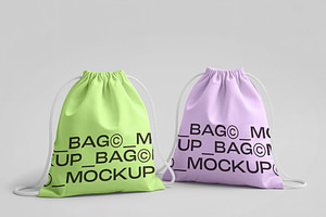 Drawstring Bag Mockup