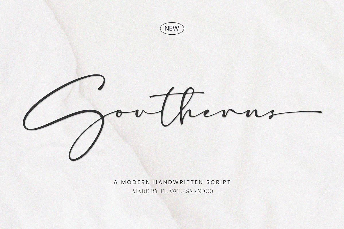Southerns - Handwritten Script Font, a Script Font by Flawless And Co (Photo 1 of 10)