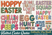 Knitted Easter Quotes PNG Bundle, an Illustration by RobertsArt (Thumbnail 1 of 9)