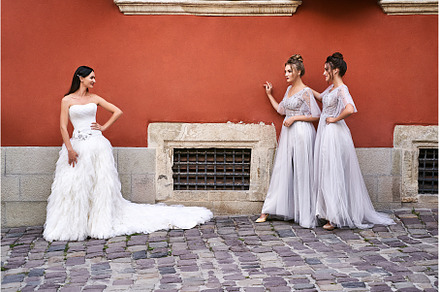 Beautiful bride and bridesmaids in, a Person Photo by Oleksandr Berezko